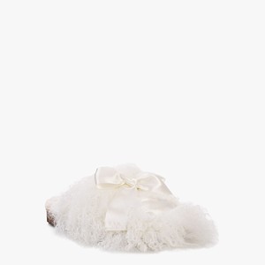 Ugg Classic Coquette Mongolian Women Slippers White (7623DQTCF)